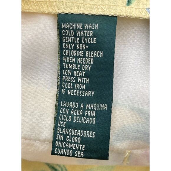 LAUREN Ralph Lauren Petite Linen Multicolored Floral Shorts Size 6P - Picture 10 of 11